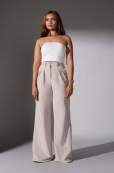 Soft Tailored Pant - Light Grey